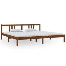 Bedframe Massief Hout Honingbruin 200X200 Cm