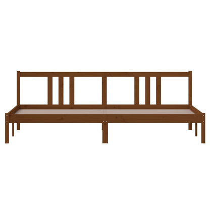 Bedframe Massief Hout Honingbruin 200X200 Cm