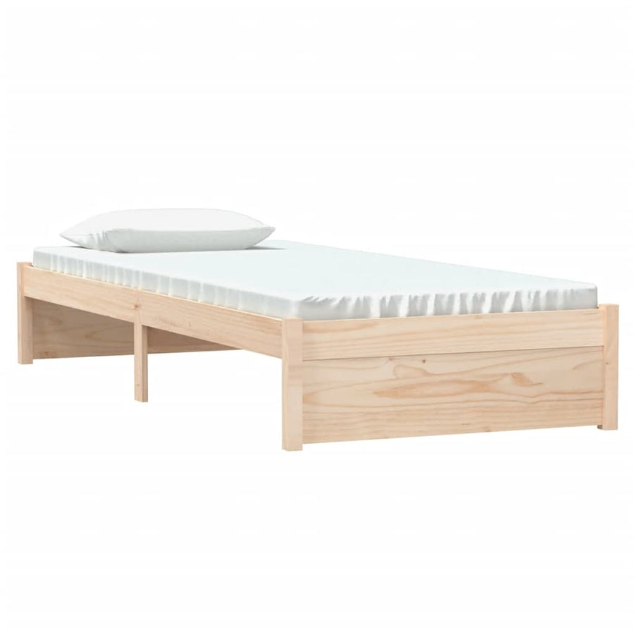 Bedframe Massief Hout 75X190 Cm Small Single