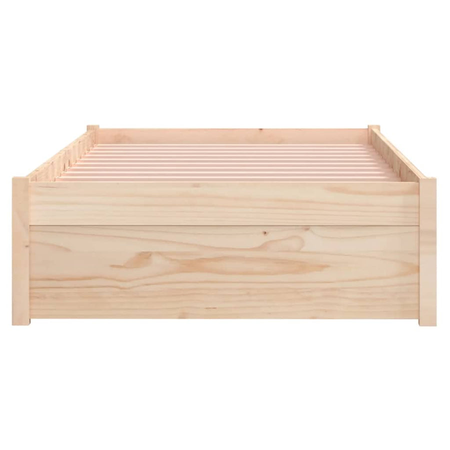 Bedframe Massief Hout 75X190 Cm Small Single