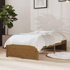 Bedframe massief grenenhout honingbruin 75x190 cm