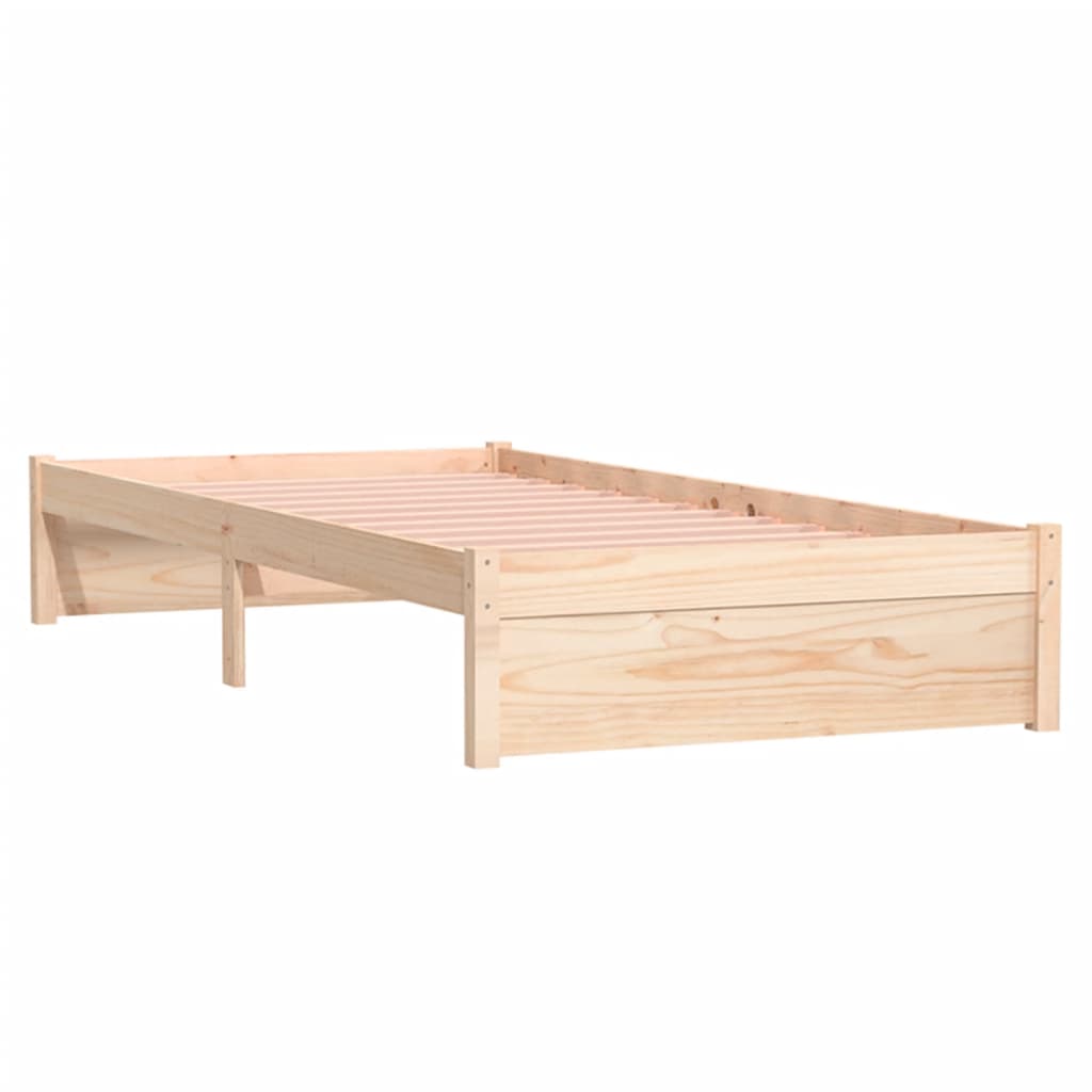 Bedframe Massief Hout 90X190 Cm Single