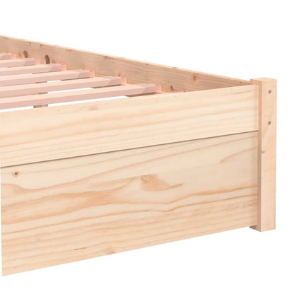 Bedframe Massief Hout 90X190 Cm Single