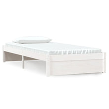 Bedframe Massief Hout Wit 90X190 Cm 3Ft Single