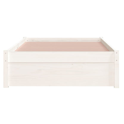 Bedframe Massief Hout Wit 90X190 Cm 3Ft Single