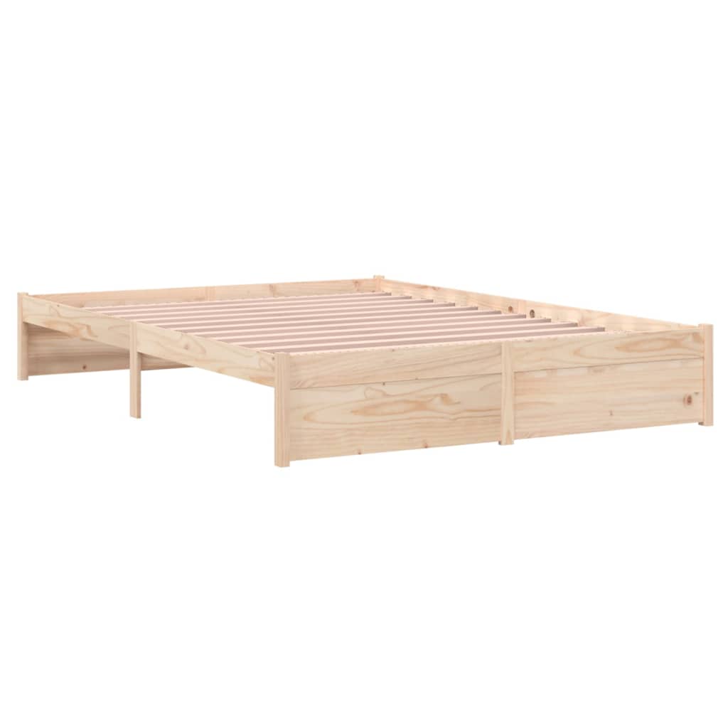 Bedframe Massief Hout 140X190 Cm
