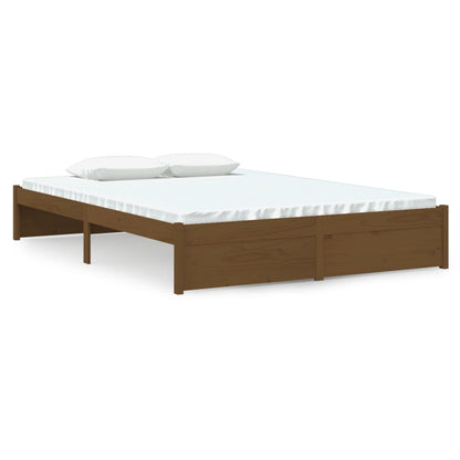 Bedframe Massief Hout Honingbruin 140X190 Cm