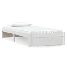 Bedframe Massief Hout Wit 90X200 Cm