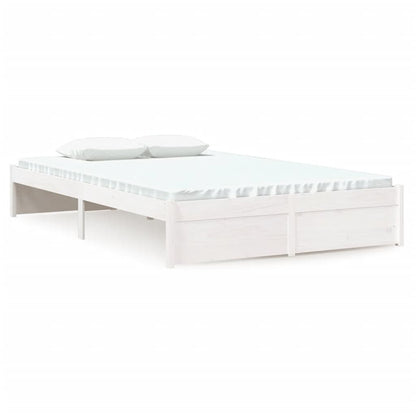 Bedframe Massief Hout Wit 120X200 Cm