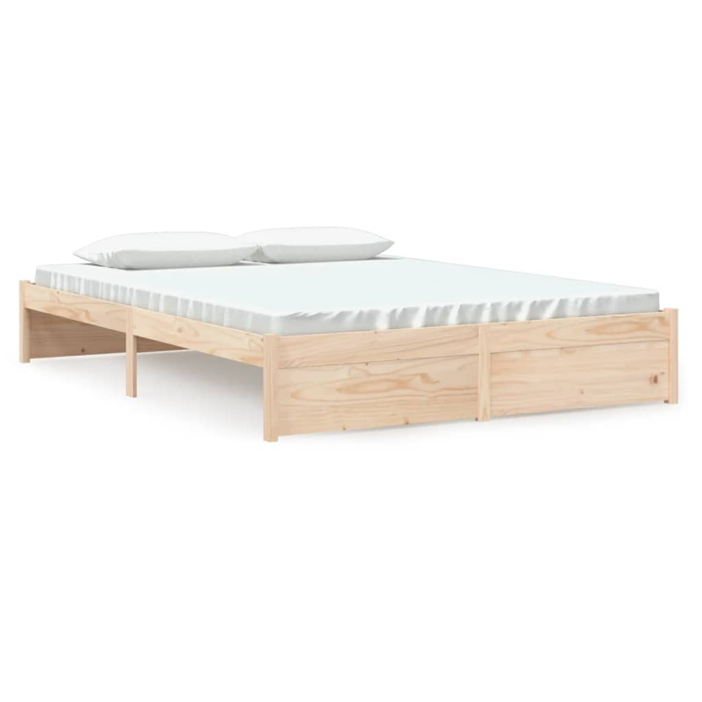 Bedframe Massief Hout 150X200 Cm King Size