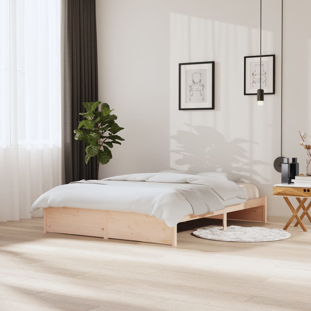 Bedframe Massief Hout 150X200 Cm King Size