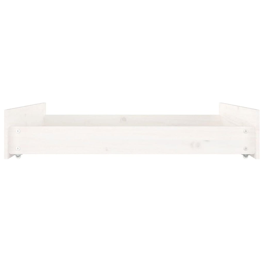 Bedlades 2 St Massief Grenenhout 90 x 78 x 18 cm Wit