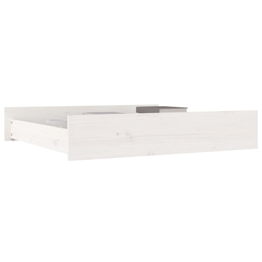 Bedlades 2 St Massief Grenenhout 90 x 78 x 18 cm Wit