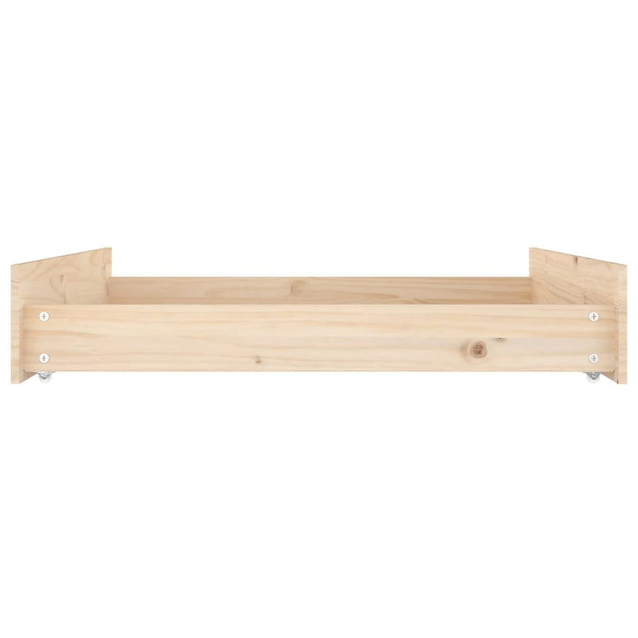 Bedlades 2 St Massief Grenenhout 90 x 93 x 18 cm Naturel