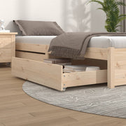 Bedlades 2 st massief grenenhout 90x93x18 cm