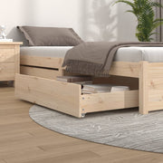Bedlades 2 st massief grenenhout 95x93x18 cm