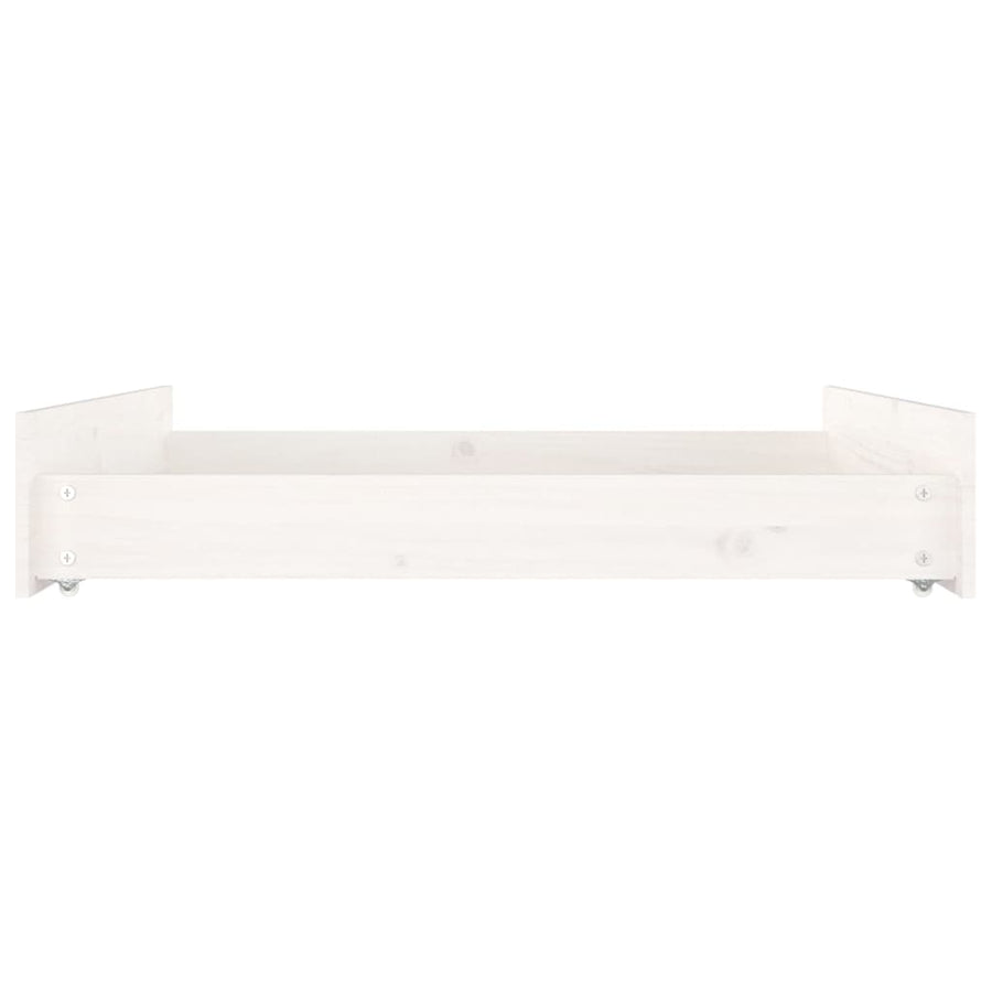 Bedlades 2 St Massief Grenenhout Wit