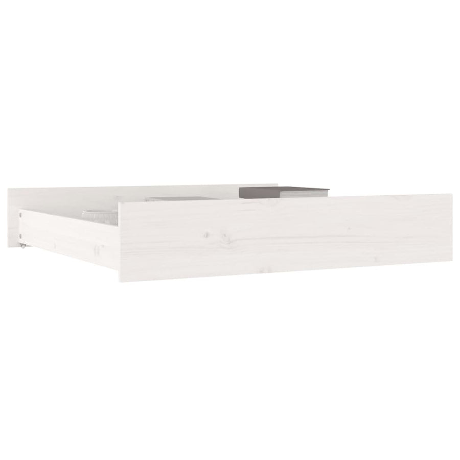 Bedlades 2 St Massief Grenenhout Wit
