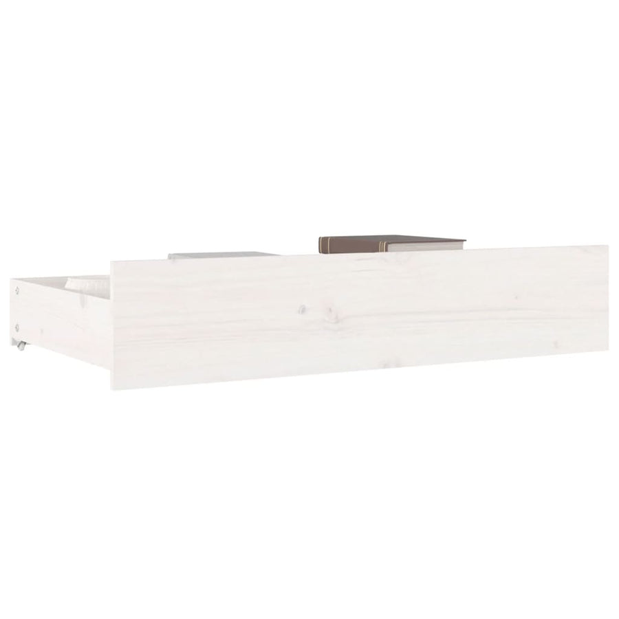 Bedlades 4 St Massief Grenenhout Wit