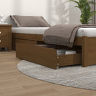 Bedlades 4 St Massief Grenenhout 95 x 57 x 18 cm Honingbruin