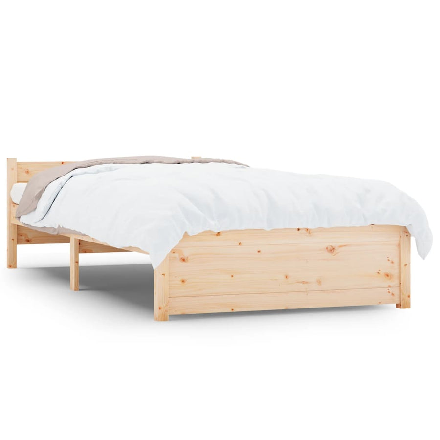 Bedframe Massief Hout 75X190 Cm Small Single
