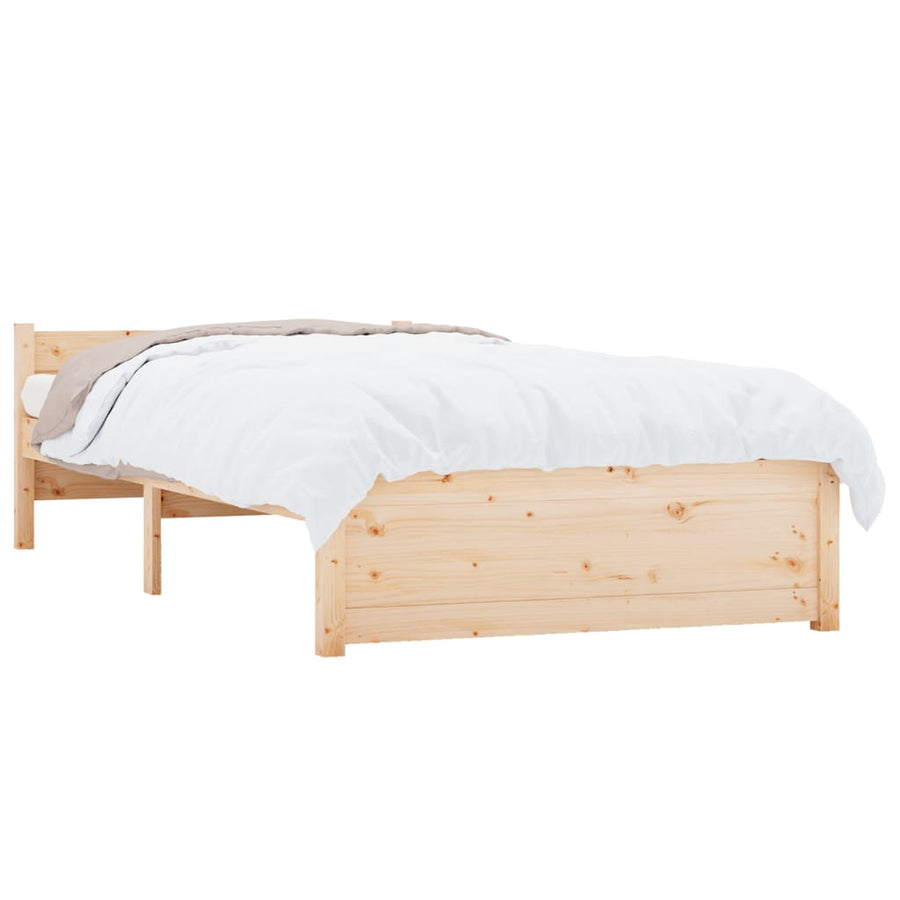 Bedframe Massief Hout 75X190 Cm Small Single