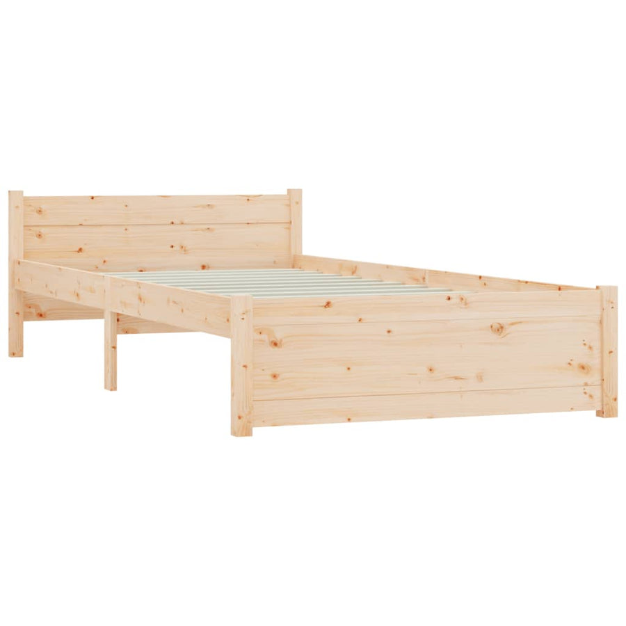 Bedframe Massief Hout 75X190 Cm Small Single