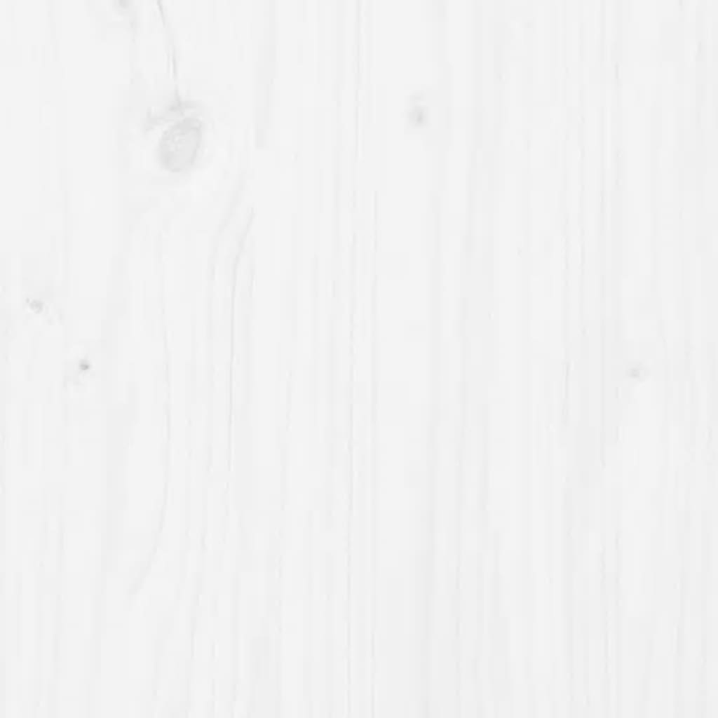 Bedframe Massief Hout Single 90 x 190 cm Wit