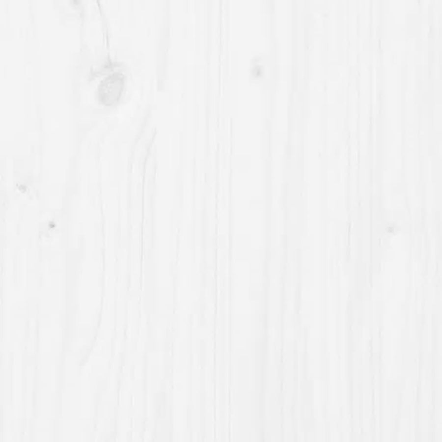 Bedframe Massief Hout Single 90 x 190 cm Wit