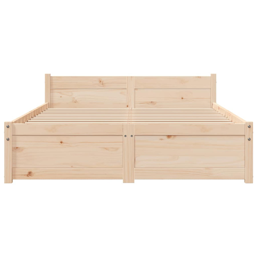 Bedframe massief hout 120x190 cm