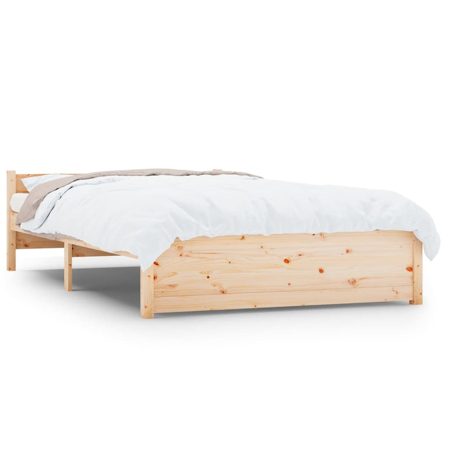 Bedframe Massief Hout 135X190 Cm Double