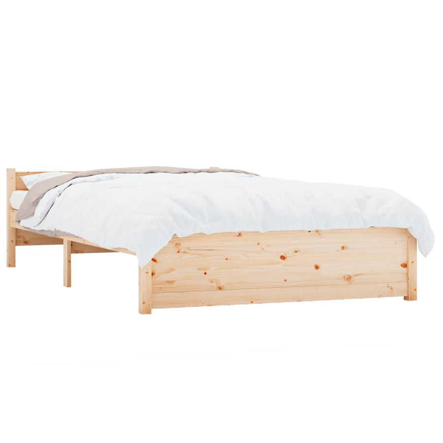 Bedframe Massief Hout 135X190 Cm Double