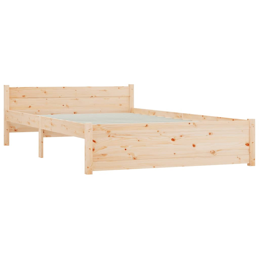 Bedframe Massief Hout 135X190 Cm Double