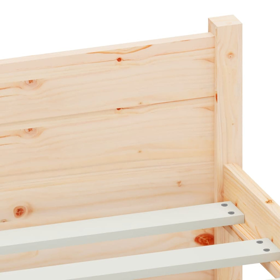 Bedframe Massief Hout 135X190 Cm Double
