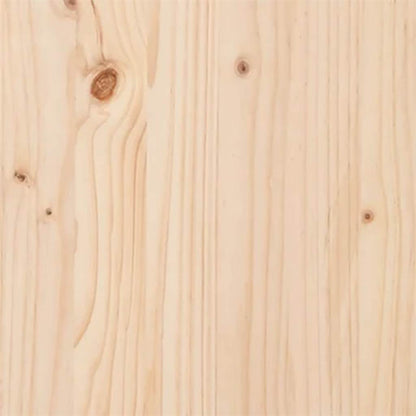 Bedframe Massief Hout 140 x 190 cm Naturel