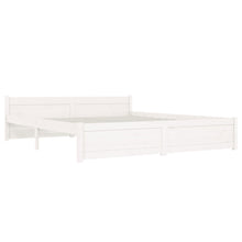 Bedframe Massief Hout 160 x 200 cm Wit