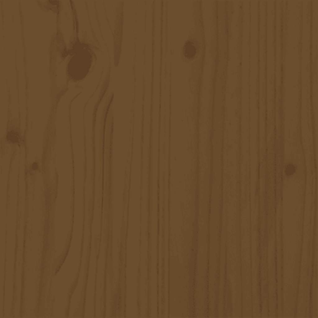 Bedframe massief hout honingbruin 180x200 cm