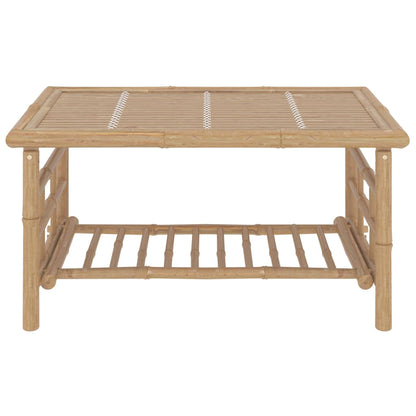 2-Delige Loungeset Met Kussens Bamboe Donkergrijs
