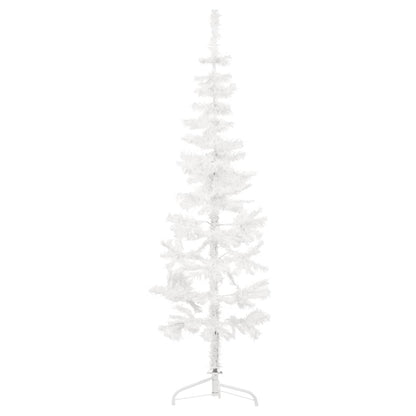 Kunstkerstboom Half Met Standaard Smal 20 Cm 120 x 40 cm Wit