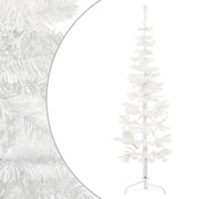 Kunstkerstboom half 150 cm wit
