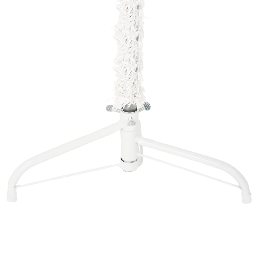 Kunstkerstboom Half Met Standaard Smal 80 Cm 180 x 49 cm Wit