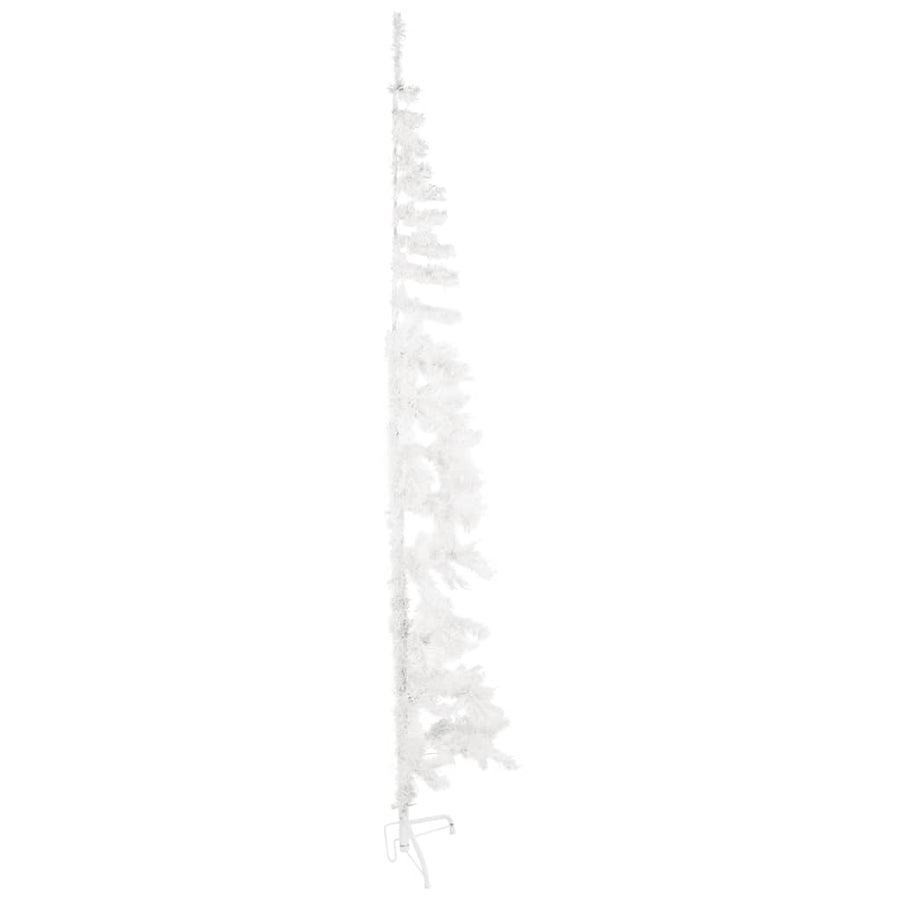 Kunstkerstboom Half Met Standaard Smal 20 Cm 210 x 56 cm Wit