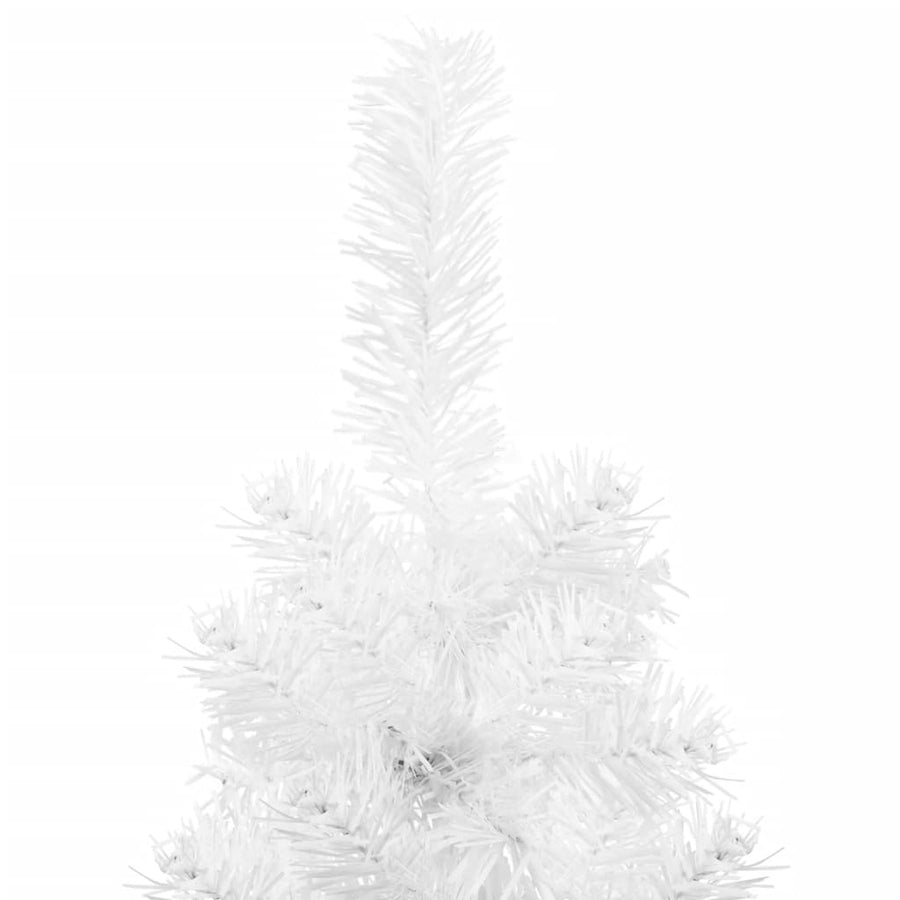 Kunstkerstboom Half Met Standaard Smal 20 Cm 210 x 56 cm Wit