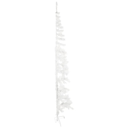 Kunstkerstboom Half Met Standaard Smal 240 Cm 240 x 61 cm Wit