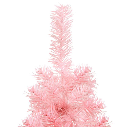 Kunstkerstboom Half Met Standaard Smal 20 Cm 120 x 40 cm Roze