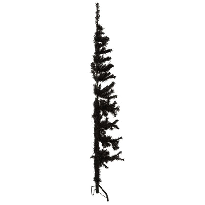 Kunstkerstboom Half Met Standaard Smal 20 Cm 120 x 40 cm Zwart