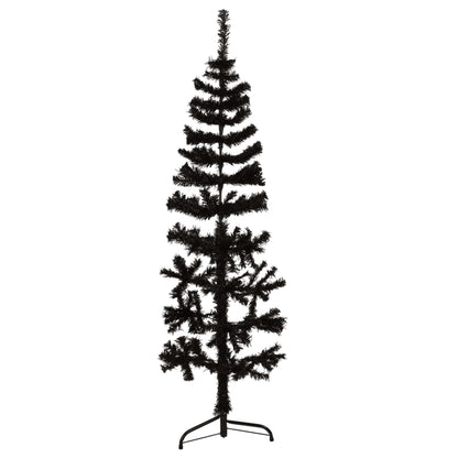 Kunstkerstboom Half Met Standaard Smal 50 Cm 150 x 45 cm Zwart