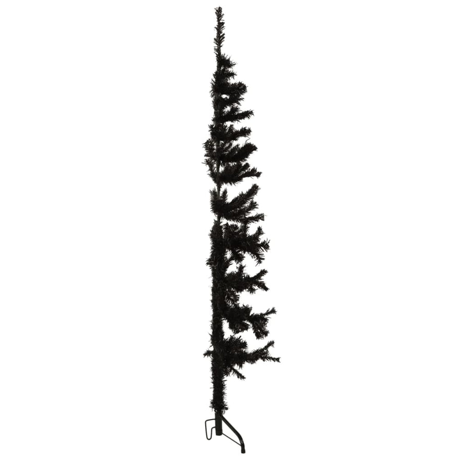 Kunstkerstboom Half Met Standaard Smal 50 Cm 150 x 45 cm Zwart