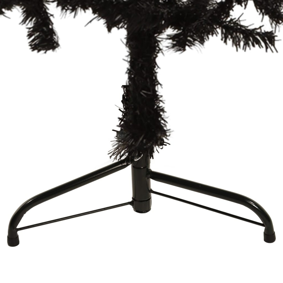 Kunstkerstboom Half Met Standaard Smal 50 Cm 150 x 45 cm Zwart