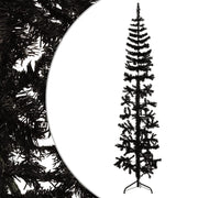 Kunstkerstboom half 240 cm zwart